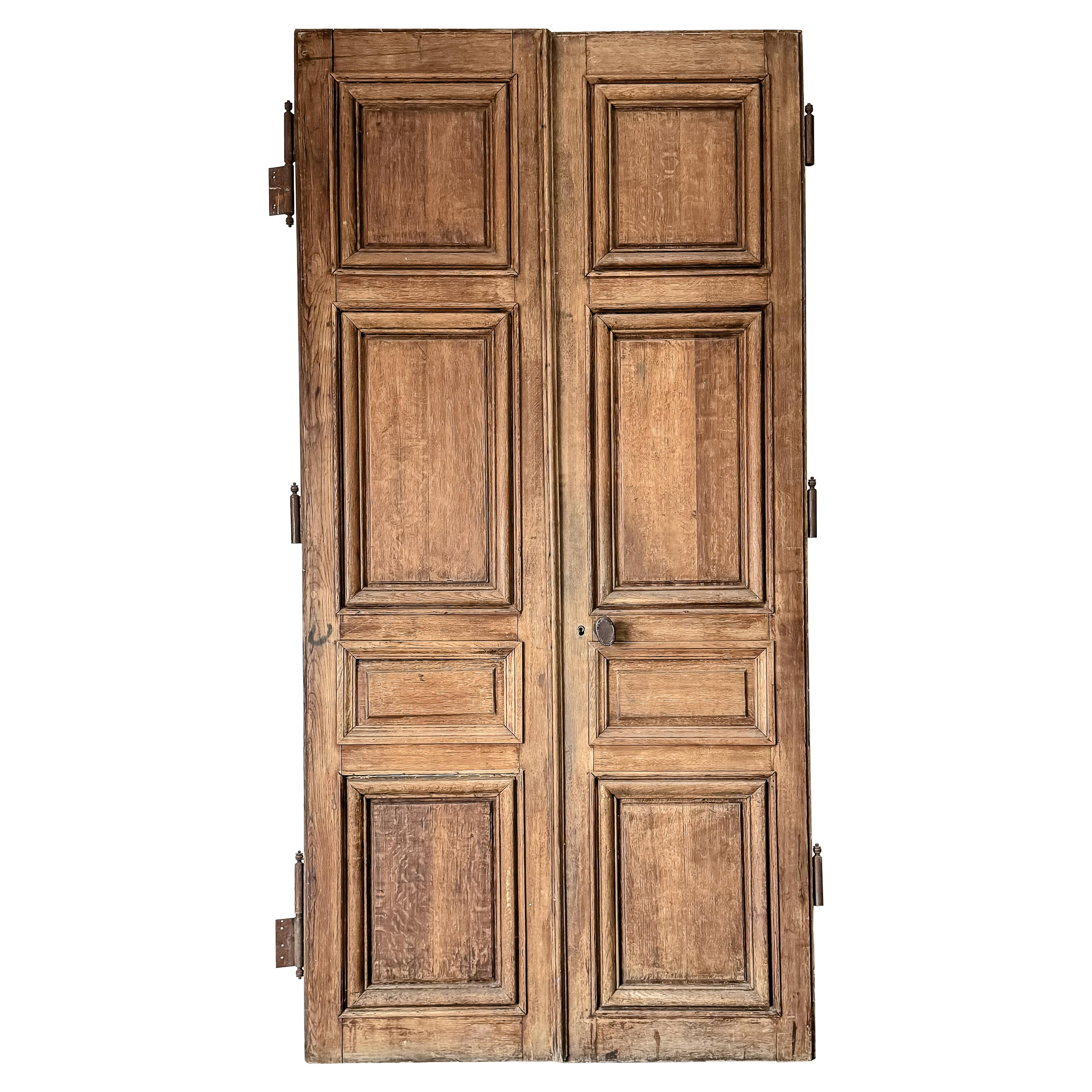 Pair of 19th Century Reclaimed French Oak Exterior Doors