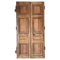 Pair of 19th Century Reclaimed French Oak Exterior Doors