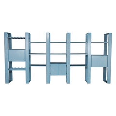 Separador de estancias modular California Modern Cerused Oak Bookcase de Lou Hodges, década de 1970