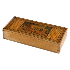 Antique Tunbridge Ware Stationery Box – Image of the Pantiles c1810