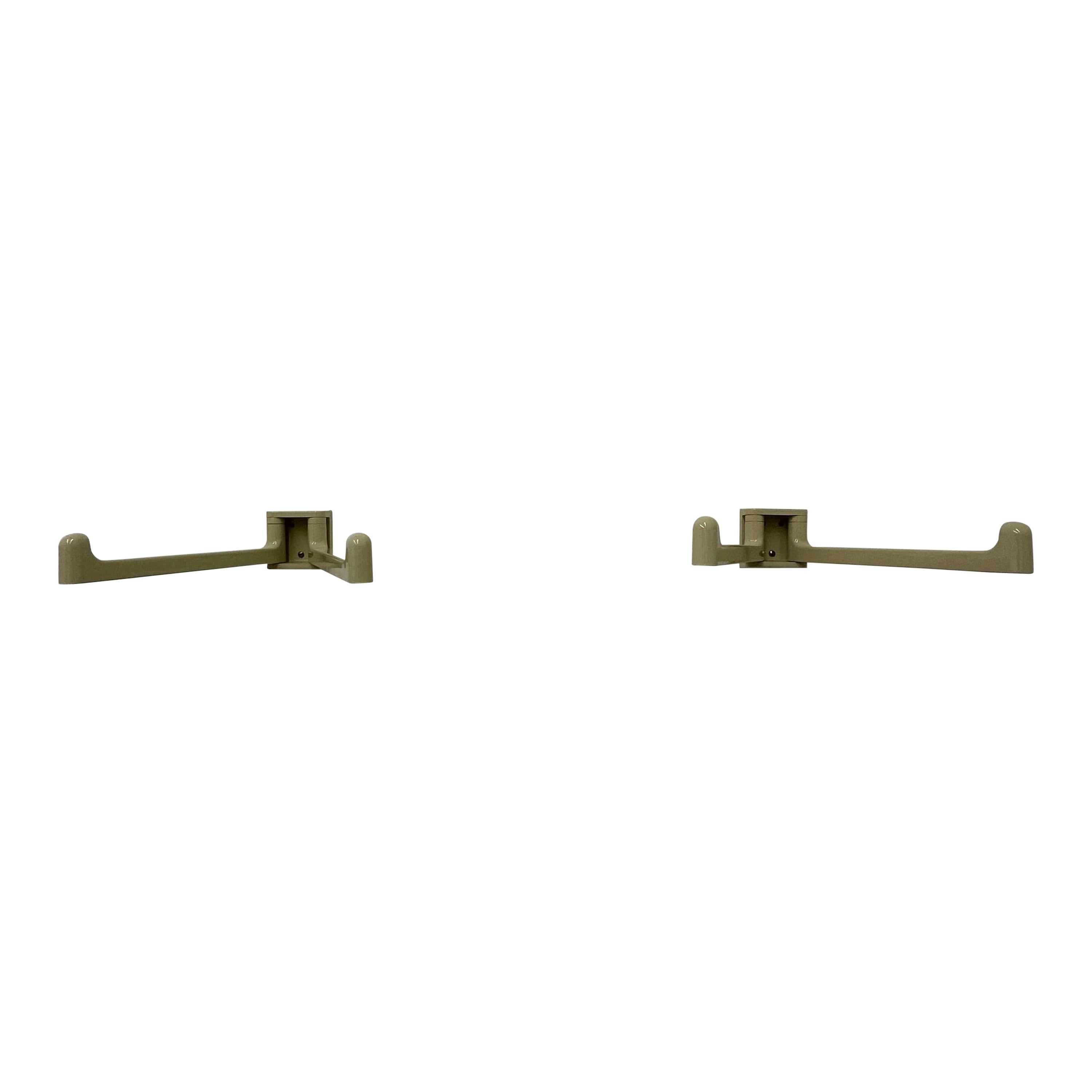 Space age design beige wall towel rack , 1970s