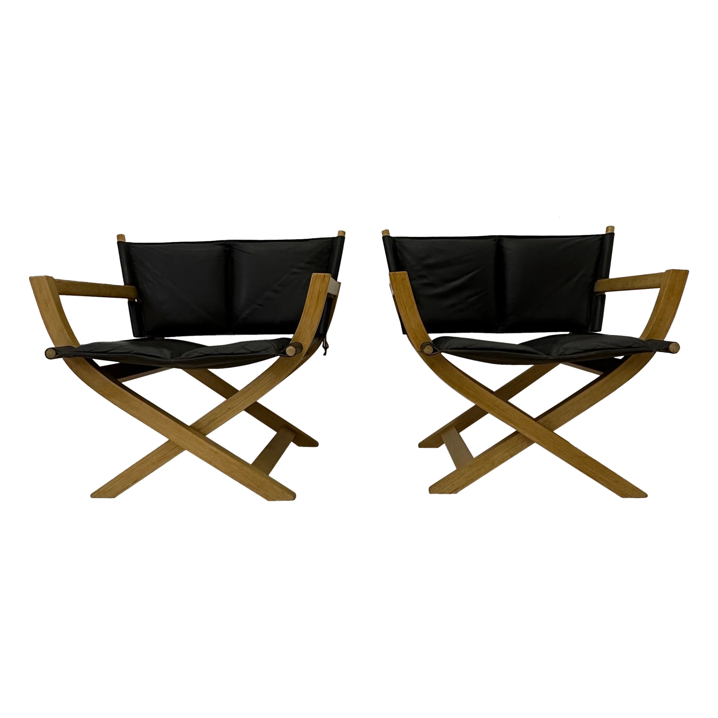 Ensemble de 2 chaises pliantes danoises par Foldes, années 1970