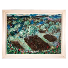Landscape. Oil on canvas. FRAU, José (Spain, 1898- 1976). 