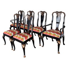 1960s Noble Homes Chinoiserie Dining Chairs From Baker Furniture - Set of 6