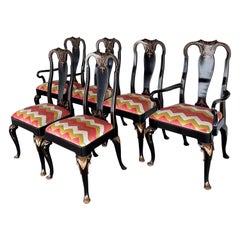 Sedie da pranzo Noble Homes Chinoiserie degli anni '60 di Baker Furniture - Set di 6