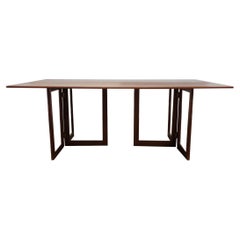 Vintage Flip Top Teak Dining Table by Skovmand And Andersen 