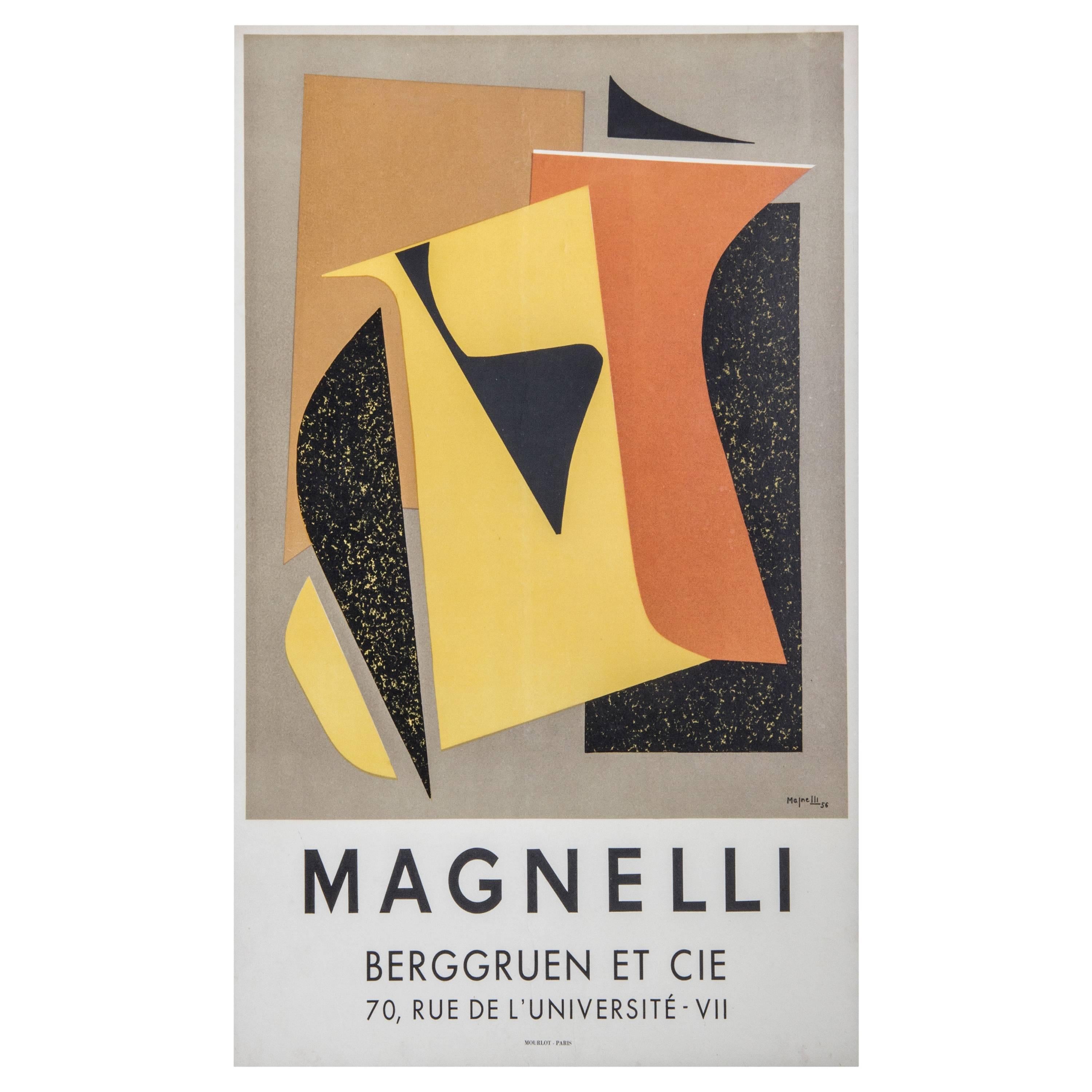 Alberto Magnelli Cubist Exhibition Poster
