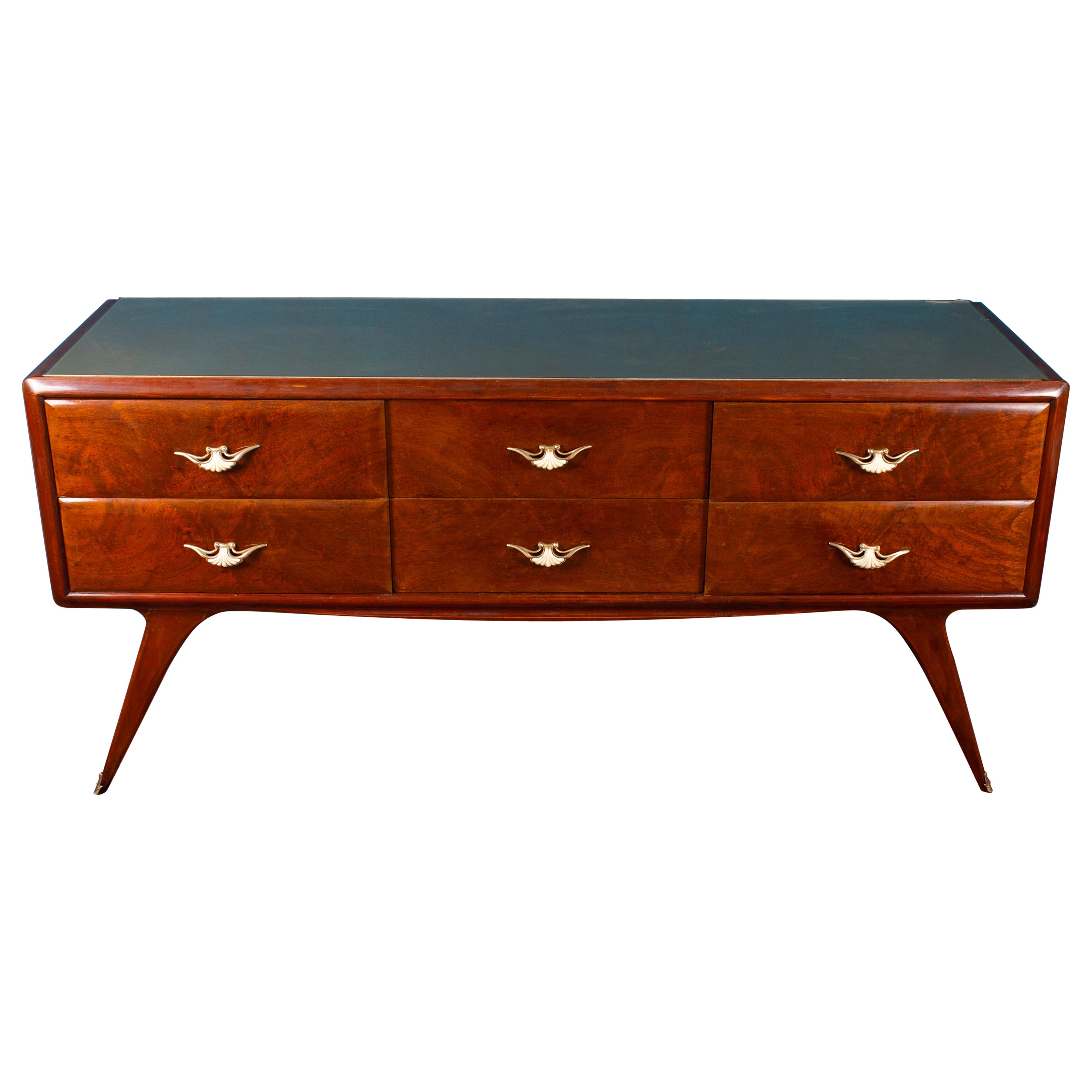 Splendid Italian Mid-Century Commode or Dresser, circa 1950s For Sale