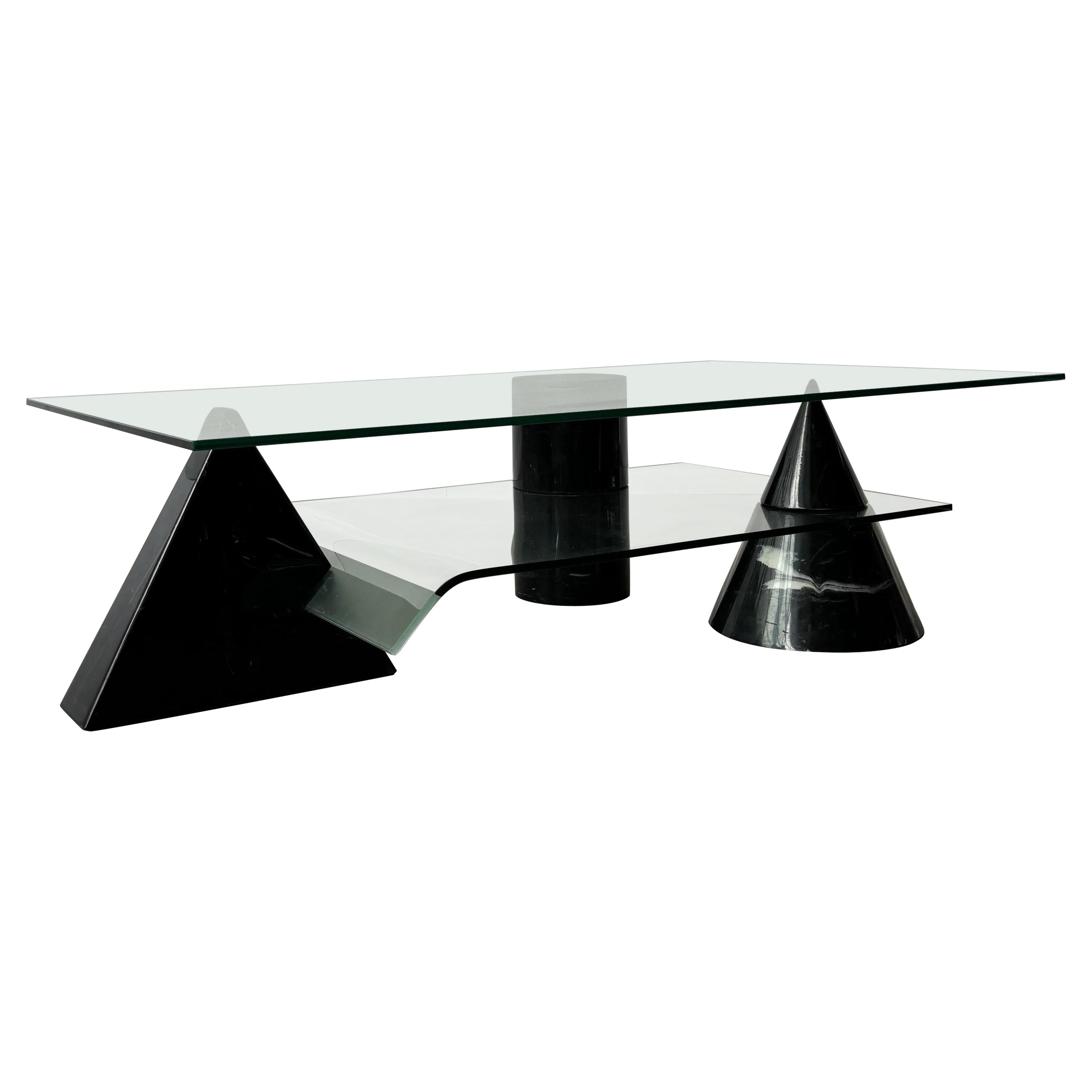 Seltener Metafora Couchtisch von Massimo und Lella Vignelli für Casigliani, 1970er Jahre