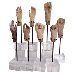 Handcarved Santos Hands
