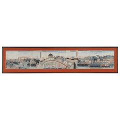 Set of 9 Oban Tate-e Japanese prints from the 19th century