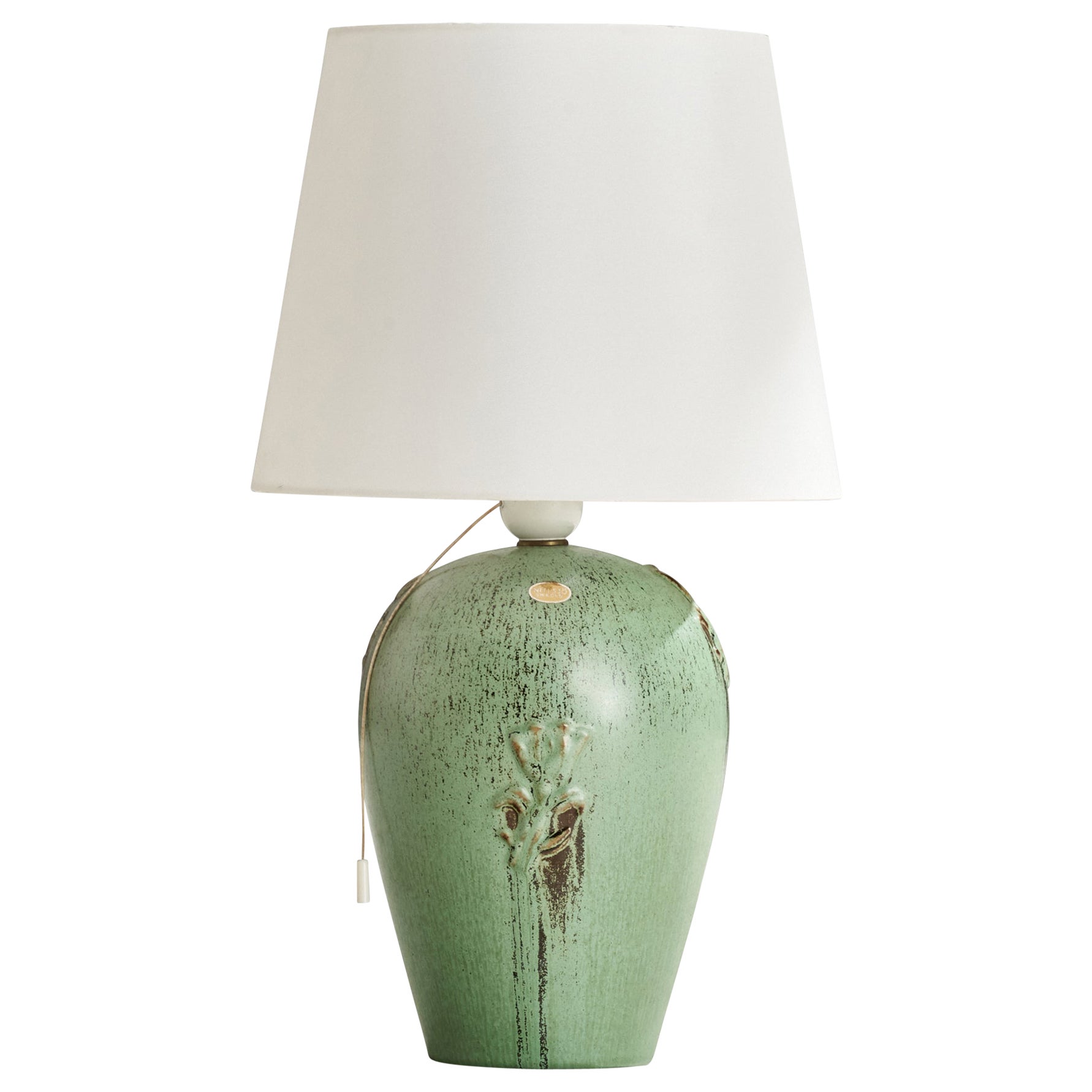 Jerk Werkmäster, lampada da tavolo, ceramica, Svezia, anni '30