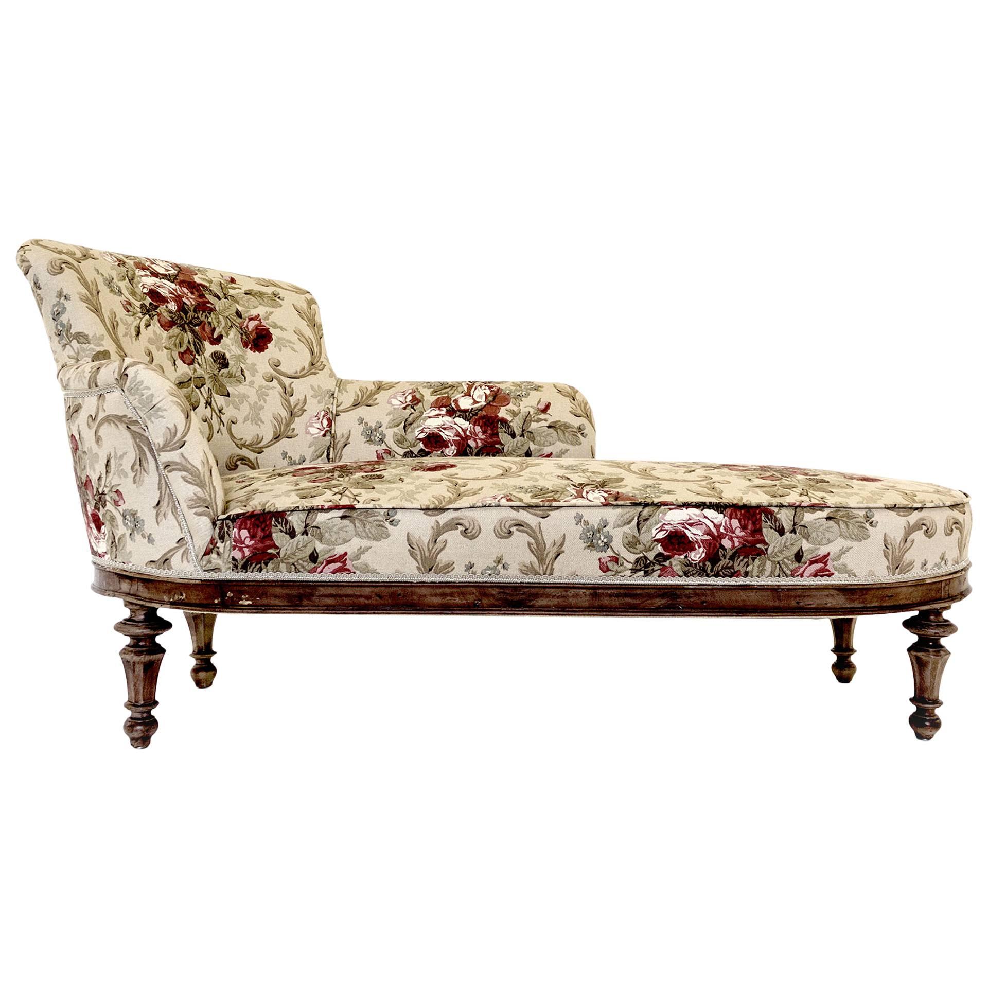 19th Century Chaise Longue For Sale