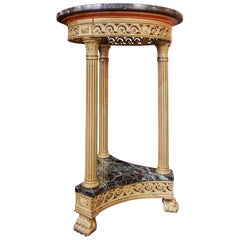 A fine 19th century French Empire marble top and  gilt bronze gueridon
