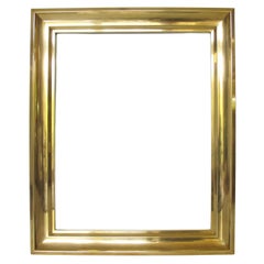 Modernist Brass Metal Frame for Painting, Drawing or Mirror Project