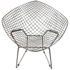 Chrome Diamond Chair in the style of Bertoia 