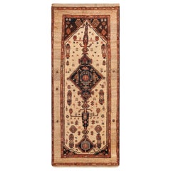 Tribal Antique Persian Serab Camel Hair Rug 3'10" x 8'5"