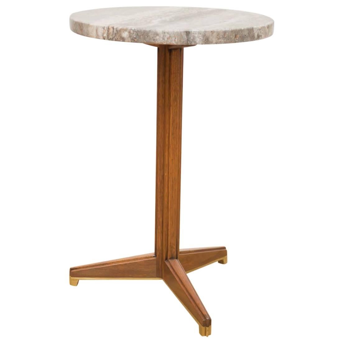 Dunbar Marble Side Table For Sale