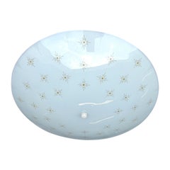 1950s Atomic Starburst Flush Mount