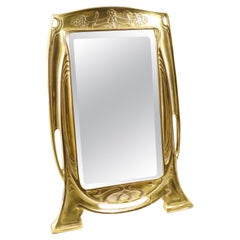Antique Art nouveau Argentor mirror