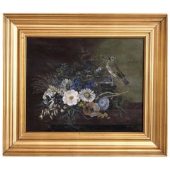 Fine small flower painting, attributed to I.L. Jensen, signed and dated “71”