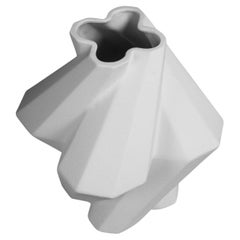 Fortress Pillar Vase White Geometric Contemporary Lara Bohinc, in Stock