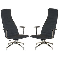 Pärchen CAPPELLINI LOTUS OFFICE LOUNGE ARMCHAiRS BY JASPER MORRISON