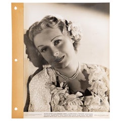 Walter Wagner. Photographie de Madeline Carroll dans le film "Blockade", 1938
