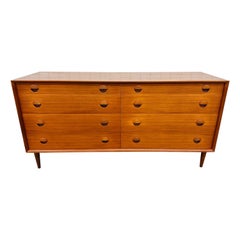 Mid-Century Danish Modern Sibast Teak 8-Drawer Dresser