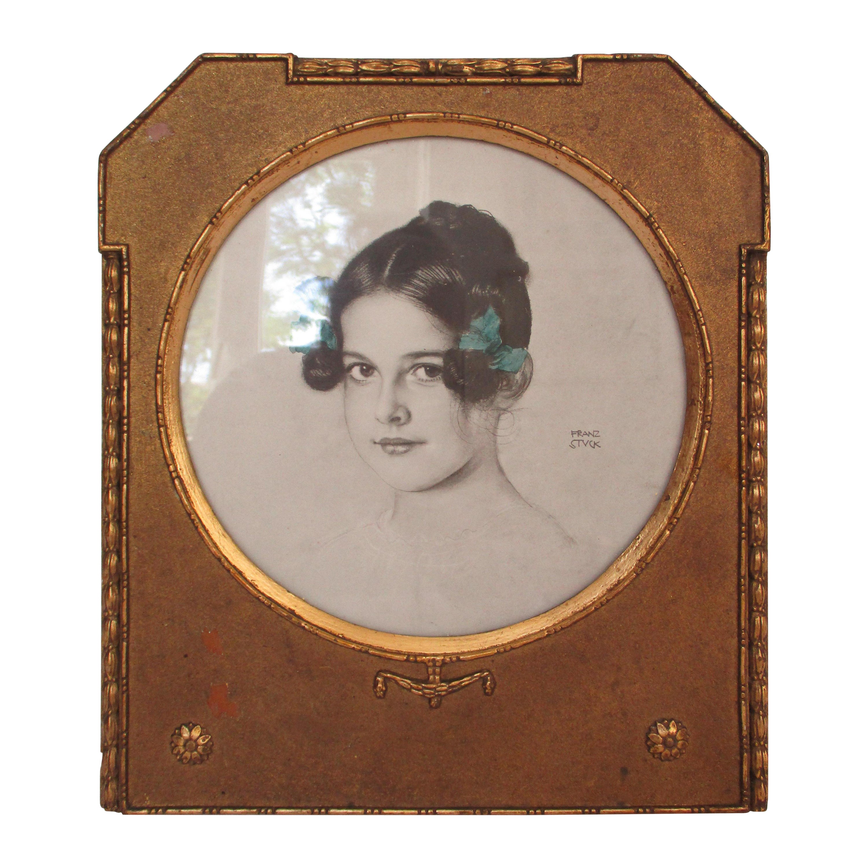 Litografía original de la Hija de Franz Stuck