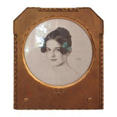 Litografía original de la Hija de Franz Stuck