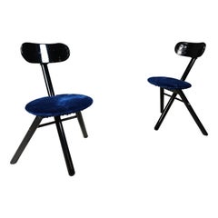Vintage Pair of foldable stools by Calligaris, 1990s