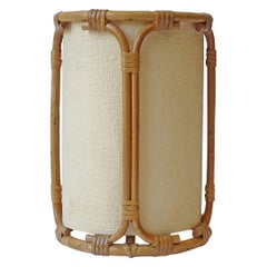 Vintage Small Tito Agnoli Bamboo Table Lamp for Bonacina, Italy, 1960s