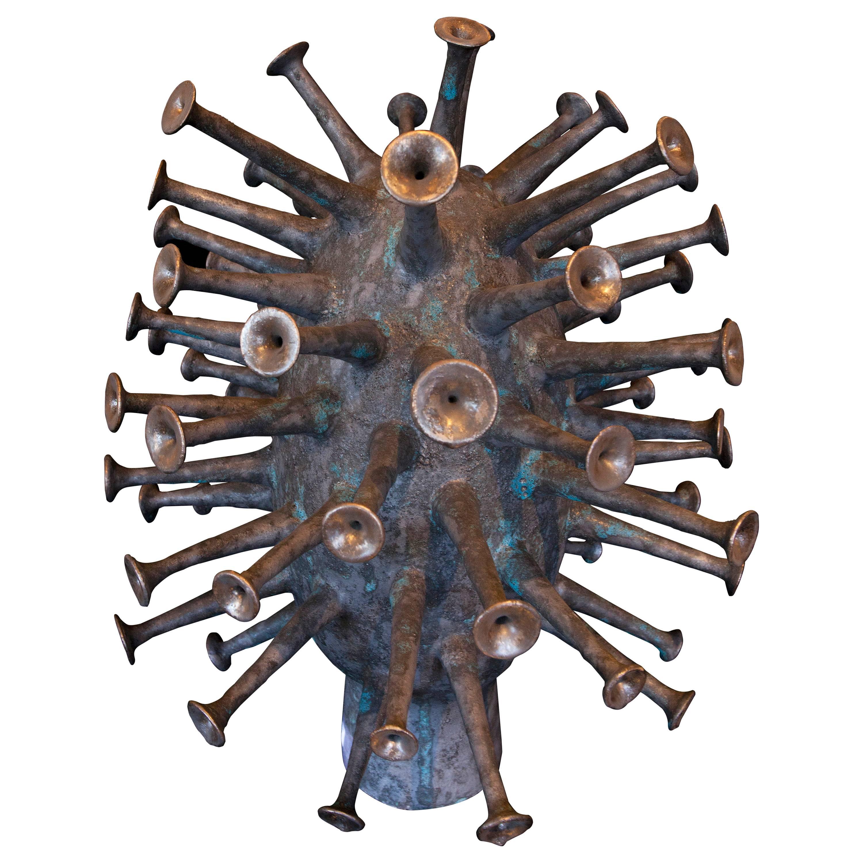 "Clarion Call" a Spectacular Ceramic Sculpture by Jeremy Gerke For Sale