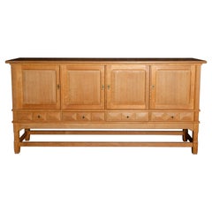 Henning Kjaernulf Carved Oak Sideboard