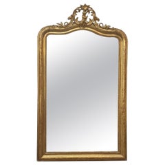Antique Louis Philippe Style Gilded Mirror 