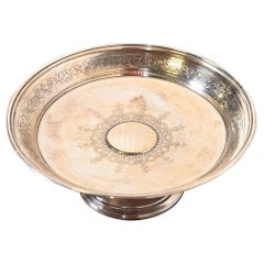 Tiffany & Co. Sterling Silver Floral Embossed Tazza