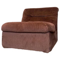 1960’s Brown Corduroy Lounge Chair