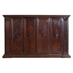 Italian, Umbria, Baroque Period Carved Walnut Credenza, mid 17th century