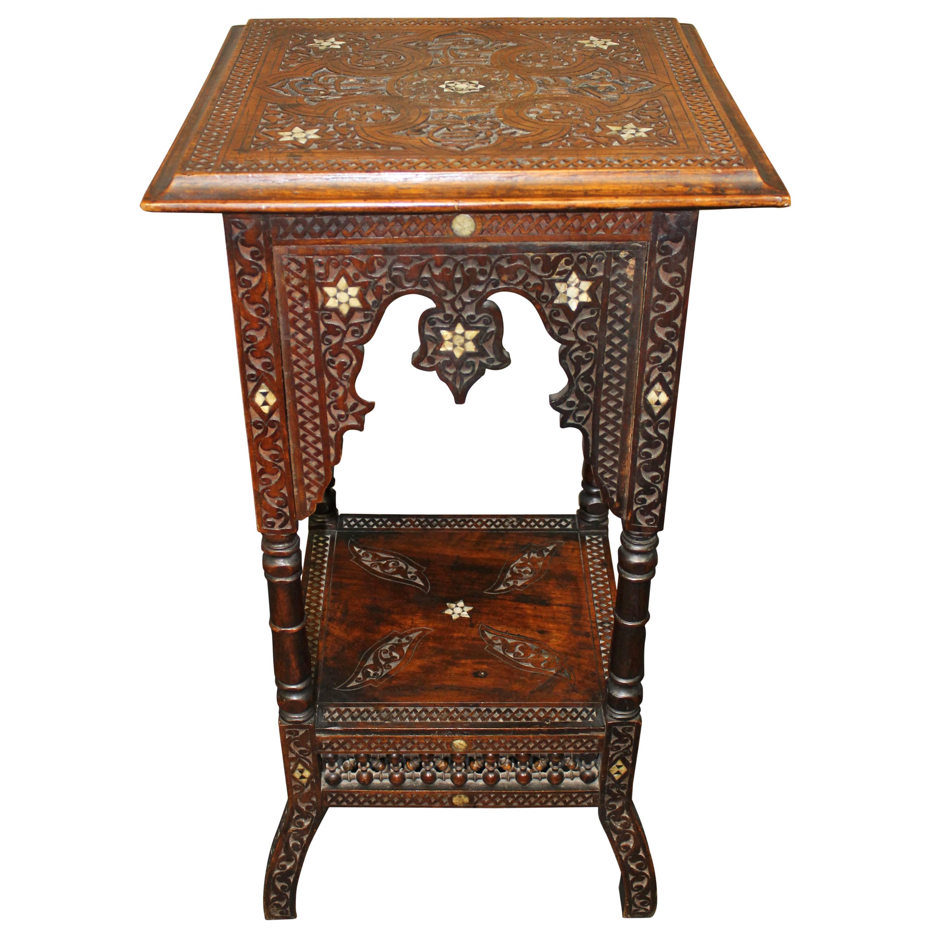 19th Century Moorish Side Table or Stand, Middle Eastern
