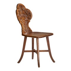 Used Danish Designer, Side Chair, Oak, Denmark, 1895