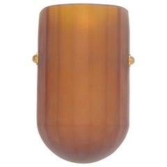 Selene Mezzo Streamline Moderne ispirata al vetro almandino soffiato della parete