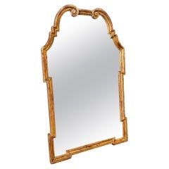 Miroir italien en bois doré importé par LaBarge