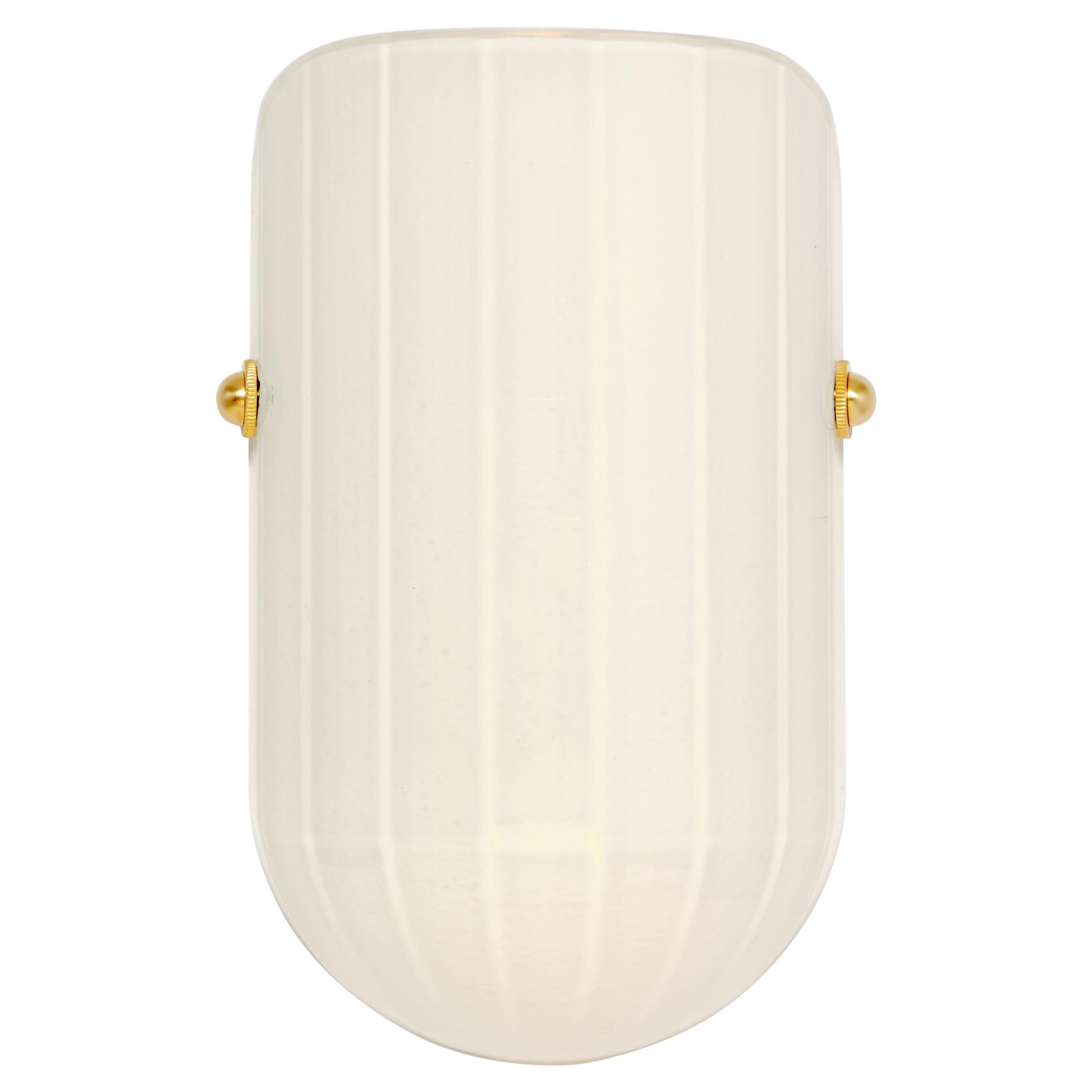 Selene Mezzo Streamline Moderne Inspired Blown Glass Wall Sconce