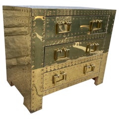 Sarreid Brass Campaign Chest by Sarreid Ltd.