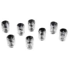 Jorma Vennola para Iittala. Ocho vasos "Kuusi". Finales del siglo XX