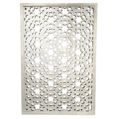 21st Century Indian Starburst Jali Wall Panel - Architectural Marble Relief