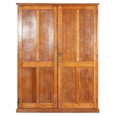 Large English Oak Panelled Larder Cupboard