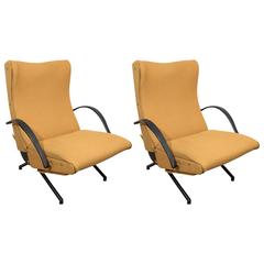 Pair of Osvaldo Borsani P40 Lounge Chairs for Tecno