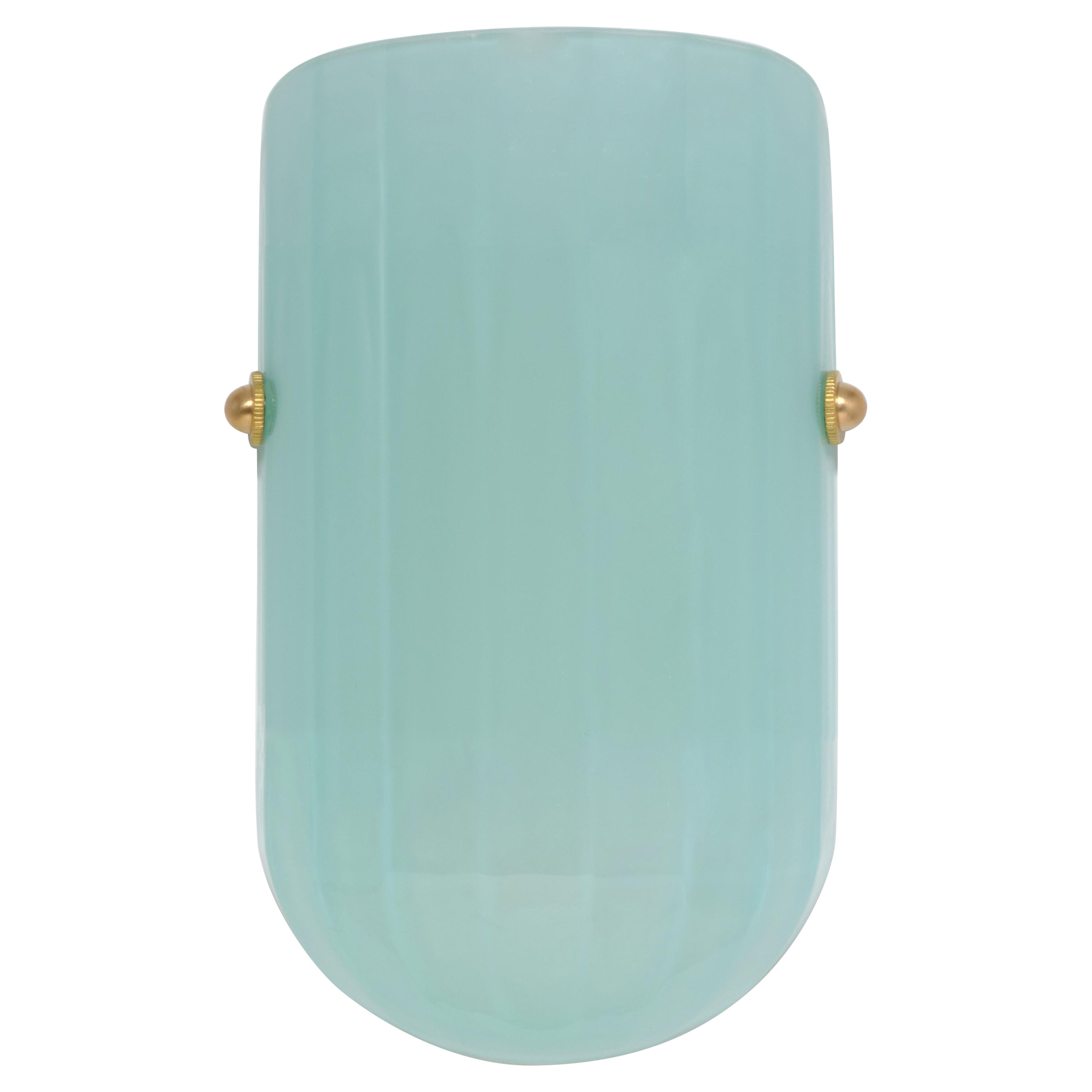 Selene Mezzo Streamline Moderne ispirata al vetro soffiato ajoite